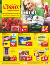 Netto Marken-Discount Prospekt für Burweg mit 45 Seiten Netto Marken-Discount Prospekt für Burweg: "DER ORT, AN DEM ES FRUCHTIG PERLT.", 45 Seiten, 30.05.2022 - 04.06.2022
