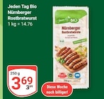 Nürnberger Rostbratwurst Angebote von Jeden Tag Bio bei GLOBUS Siegen für 3,69 €