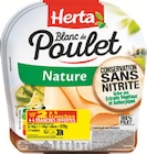 Blanc de poulet nature conservation sans nitrite 4 tranches - HERTA dans le catalogue Intermarché