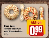 Pizza-Donut Tomate-Basilikum oder Flammkuchen Angebote bei REWE Castrop-Rauxel für 0,99 €