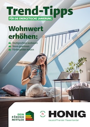 Aktueller Honig Baustoffe Prospekt, "Trend-Tipps für die energetische Sanierung", mit Angeboten der Woche, gültig von 16.10.2026 bis 16.10.2026