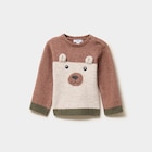 Promo Pull col rond manches longues taupe bébé garçon à 6,49 € dans le catalogue La Halle à Saint-Sébastien-sur-Loire