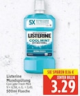 Mundspülung Cool oder Fresh Mint von Listerine für 3,29 € bei E center im Angebot Mundspülung Cool oder Fresh Mint von Listerine im aktuellen E center Prospekt