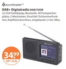 DAB+ Digitalradio DAB175SW von Soundmaster im aktuellen V-Markt Prospekt für 34,99 €