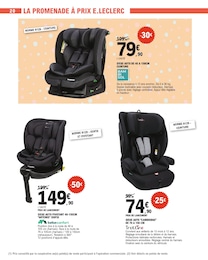 Prix et réduction Siège auto dans le prospectus E.Leclerc en cours Offre Siège auto dans le catalogue E.Leclerc du moment à la page 20