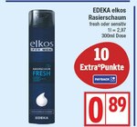 Rasierschaum fresh oder sensitiv im EDEKA Prospekt Rasierschaum fresh oder sensitiv von elkos im aktuellen EDEKA Prospekt für 0,89 €