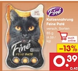 Katzennahrung Feine Paté von Finé im aktuellen Netto Marken-Discount Prospekt