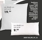 Kopfkissen Nature Cotton Angebote bei Möbel Martin Trier für 9,99 €