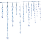 Rideau stalactite 120 LED blanc froid, en promo chez Maxi Bazar Aix-les-Bains à 19,99 €