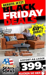 Seats and Sofas Prospekt für Remscheid: "BEREITS JETZT BLACK FRIDAY DEALS", 1 Seite, 03.11.2025 - 13.11.2025