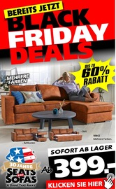 Aktueller Seats and Sofas Möbel & Einrichtung Prospekt in Painten und Umgebung, "BEREITS JETZT BLACK FRIDAY DEALS" mit 1 Seite, 03.11.2025 - 13.11.2025