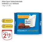 Tafelschokolade Vollmilch im Angebot bei GLOBUS in Erlangen Tafelschokolade Vollmilch Angebote von Ritter Sport bei GLOBUS Erlangen für 2,19 €