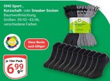 Sport-, Kurzschaft- oder Sneaker-Socken im Angebot bei GLOBUS in Altenburg Sport-, Kurzschaft- oder Sneaker-Socken Angebote von OHO bei GLOBUS Altenburg für 6,99 €