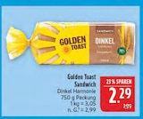 Sandwich Dinkel Harmonie Angebote von Golden Toast bei Marktkauf Schwabach für 2,29 €