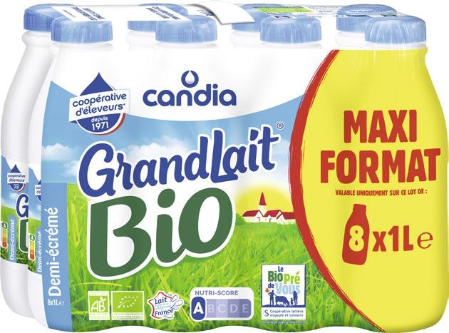 GrandLait Frais de Montagne demi-écrémé — Candia