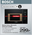 Marken-Einbau-Mikrowelle BFL524MB0 Angebote von Bosch bei Ostermann Hagen für 299,00 €