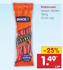 Kabanossi von SNACK IT für 1,49 € bei Netto Marken-Discount im Angebot Kabanossi von SNACK IT im aktuellen Netto Marken-Discount Prospekt