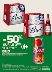 Promos Bud dans le catalogue "J’peux pas, J’ai promos !" de Carrefour Proximité à la page 12