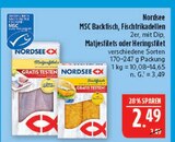 MSC Backfisch Angebote von Nordsee bei Marktkauf Hof für 2,49 €