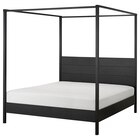 Himmelbettgestell schwarz/Holz 180x200 cm Angebote von YTTERVÅG bei IKEA Neuss für 239,00 €