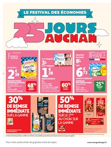 Catalogue Auchan Supermarché à Spicheren cette semaine, valable du 08/04/2026 au 18/04/2026 Prospectus Auchan Supermarché à Spicheren, "25 JOURS AUCHAN", 28 pages de promos valables du 08/04/2026 au 18/04/2026