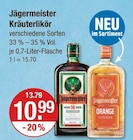 Kräuterlikör im Angebot bei V-Markt in Memmingen Kräuterlikör Angebote von Jägermeister bei V-Markt Memmingen für 10,99 €