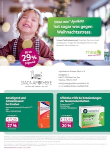 Aktueller mea - meine apotheke Prospekt "Unsere Dezember-Angebote" Seite 1 von 4 Seiten für Mühldorf