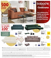 Promos Canapé dans le catalogue "Les 500 promos de Noël" de Conforama à la page 4