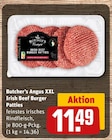 Angus XXL Irish Beef Burger Patties im Angebot bei REWE in Fulda Angus XXL Irish Beef Burger Patties Angebote von Butcher’s bei REWE Fulda für 11,49 €