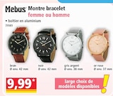 Montre bracelet femme ou homme - Mebus - Norma à Épinal Montre bracelet femme ou homme - Mebus en promo chez Norma Épinal à 9,99 €