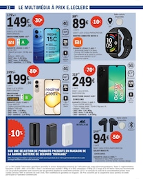 Prix et réduction Téléphonie dans le prospectus E.Leclerc en cours Offre Téléphonie dans le catalogue E.Leclerc du moment à la page 22