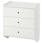 Kommode mit 3 Schubladen weiß/zur Wandmontage von RACKNÄS im aktuellen IKEA Prospekt
