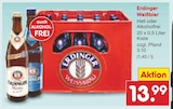 Weißbier Angebote von Erdinger bei Netto Marken-Discount Heilbronn für 13,99 €