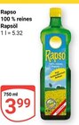Aktuelles 100 % reines Rapsöl Angebot bei GLOBUS in Mannheim ab 3,99 €
