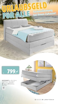 Bett im aktuellen Polstermöbel Fischer Prospekt (Erlangen) Bett im Polstermöbel Fischer Prospekt "URLAUBSGELD FÜR ALLE" mit 27 Seiten (Erlangen)