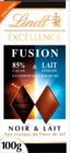 TABLETTE LINDT FUSION NOIR ET LAIT EXCELLENCE - LINDT en promo chez Auchan Supermarché Avignon à 2,30 €