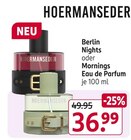 Berlin Nights oder Mornings Eau de Parfum von HOERMANSEDER im aktuellen Rossmann Prospekt für 36,99 €