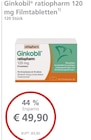 Ginkobil ratiopharm 120 mg Filmtabletten bei LINDA im Olpe Prospekt für 49,90 €