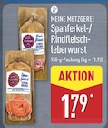 Spanferkel-Leberwurst Angebote von Meine Metzgerei bei ALDI Nord Mülheim für 1,79 €