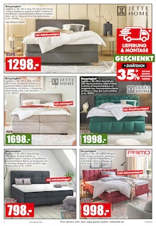 Bett im Möbel Mahler Siebenlehn Prospekt "SACHSEN IM SPARFIEBER" mit 16 Seiten (Chemnitz)