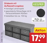 Sitzbank mit Aufbewahrungsbox Angebote von KESPER bei Netto Marken-Discount Trier für 17,99 €