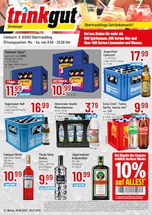 Trinkgut Prospekt Obertraublings Getränkemarkt! mit 4 Seiten