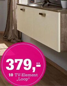 TV-Element „Loop“ bei Höffner in Hamburg TV-Element „Loop“ im Angebot bei Höffner Hamburg für 379,00 €