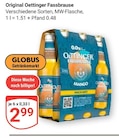 Original Fassbrause im Angebot bei GLOBUS in Saarlouis Original Fassbrause Angebote von Oettinger bei GLOBUS Saarlouis für 2,99 €