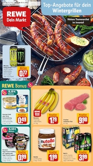 Becks Angebot im REWE Prospekt, gültig von 10.11.2025 bis 15.11.2025 Becks Angebot im aktuellen REWE Prospekt auf Seite 1