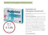 LINDA Premiumapotheke Heinsberg - Septolete mit Eukalyptus-Geschmack Angebot im Prospekt Septolete mit Eukalyptus-Geschmack bei LINDA Premiumapotheke im Heinsberg Prospekt für 7,08 €