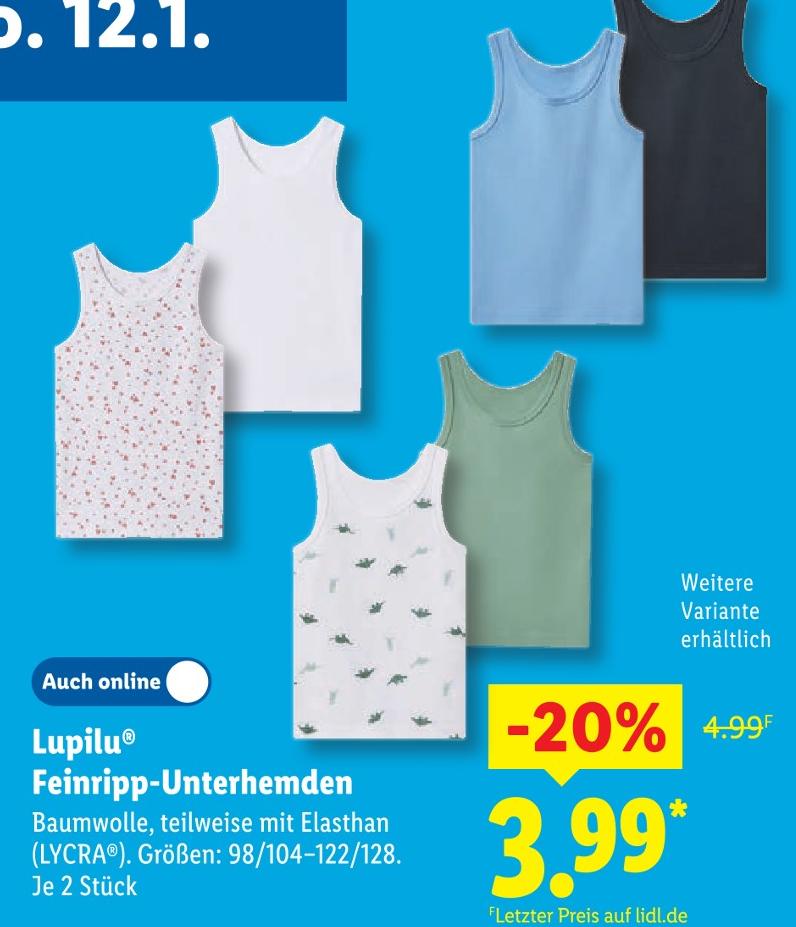 Feinripp-Unterhemden