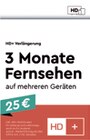 Verlängerung 3 Monate von HD+ für 25,00 € bei MEDIMAX im Angebot Verlängerung 3 Monate von HD+ im aktuellen MEDIMAX Prospekt
