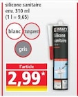 Silicone sanitaire, env. 310 ml à Norma dans Plaine Silicone sanitaire, env. 310 ml à Norma dans Plaine