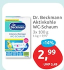 Aktivkohle WC-Schaum von Dr. Beckmann im aktuellen budni Prospekt